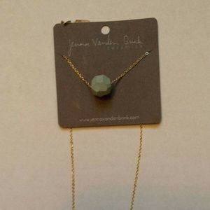 Jenna Vanden Brink Porcelain Necklace 16' Grey NEW